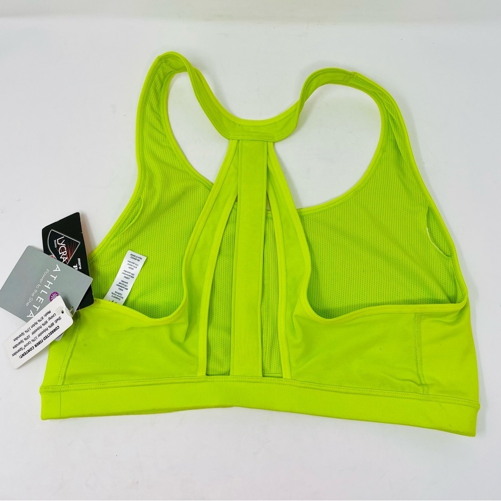 New Athleta Neon Yellow Sports Bra